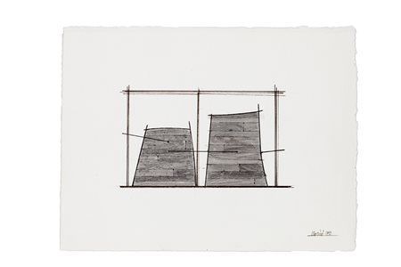 GIUSEPPE UNCINI (1929-2008) Senza Titolo, 1995 Acquerello su carta cm 23x31...