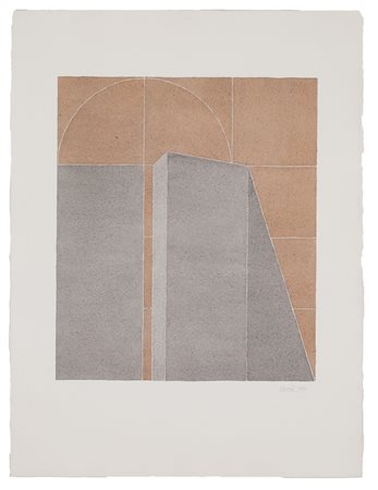 GIUSEPPE UNCINI (1929-2008) Senza titolo, 1983 Acquerello su carta a mano...