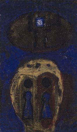 BRUNO CECCOBELLI (1952) Pensiero Dentro, 1987 Tecnica mista su carta...