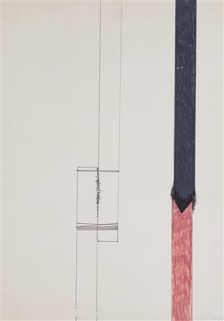 EMILIO SCANAVINO (1922-1986) Senza Titolo, 1968 Tecnica mista su cartone cm...