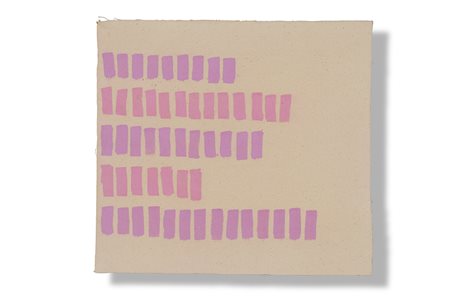 GIORGIO GRIFFA (1936) Senza titolo, 1975 Acrilici su tela cm 40x43 Firma e...