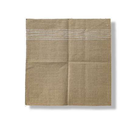 GIORGIO GRIFFA (1936) Linee Orizzontali, 1974 Acrilici su tela di juta cm...