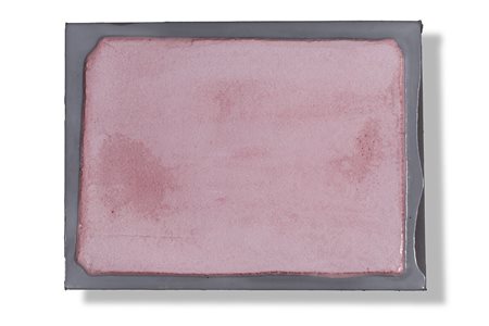 ENZO CACCIOLA (1945) 16-8-1974, 1974 Cemento e asbesto su tela cm 30x40...