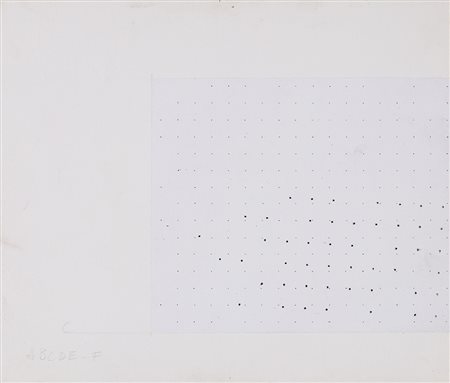 MARCO GASTINI (1938) Senza Titolo, 1976 Tecnica mista su cartoncino cm...