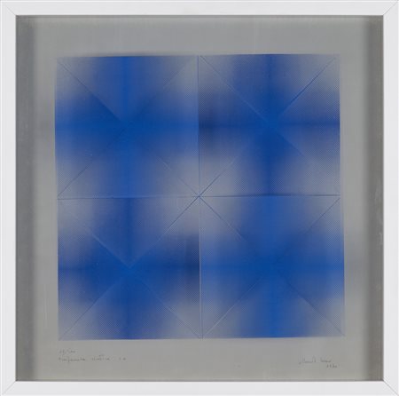 ALBERTO BIASI (1937) Trasparenza cinetica S4, 1970 Doppia serigrafia su...