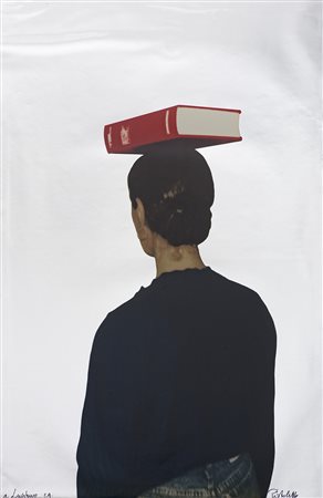 MICHELANGELO PISTOLETTO (1933) Senza Titolo Serigrafia su cartoncino cm...