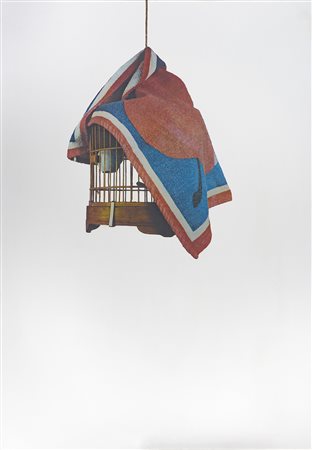 MICHELANGELO PISTOLETTO (1933) La gabbia, 1970 Serigrafia su acciaio lucidato...