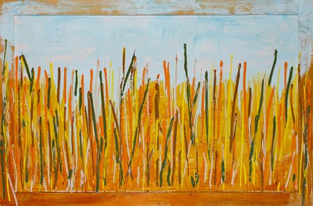 MARIO SCHIFANO (1934-1998) Senza Titolo, prima met&agrave; anni '80 Smalto e...