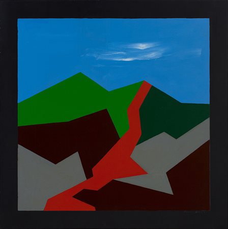 FRANCO ANGELI (1935-1988) Sentiero Rosso - "Dagli Appennini alle...