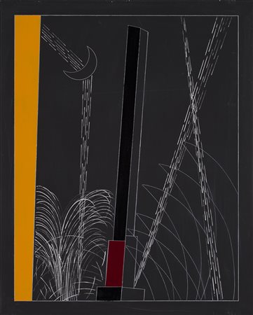 FRANCO ANGELI (1935-1988) Senza Titolo, 1986-1988 Tecnica mista su tela cm...