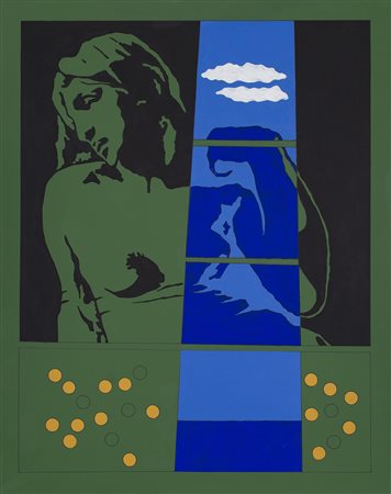 TANO FESTA (1938-1988) Senza Titolo (Da Michelangelo), 1978 Acrilici su tela...