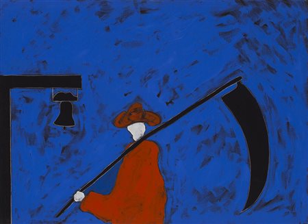 TANO FESTA (1938-1988) Il Falciatore, 1986 Acrilici su tela cm 80x110 Firma e...