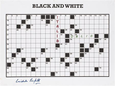 MICHELE PERFETTI (1931-2013) Oblio Tecnica mista e fotografia su tela cm...