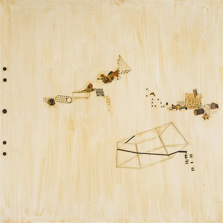 GIANNI EMILIO SIMONETTI (1940) Metafora insegue tagliola dentro la trappola,...