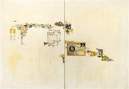 GIANNI EMILIO SIMONETTI (1940) Homme-Age A M.D., 1966 Tecnica mista su...