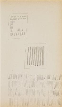 ARTURO VERMI (1928-1988) Diario, 1964 Matita su carta cm 49,5x28,5 Archivio...