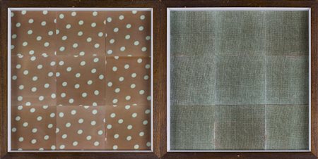 FRANCESCO CLEMENTE (1952) S/T, 1975 Dittico di collage fotografico cm 26x26...