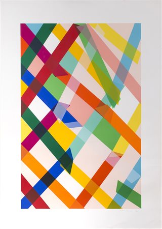 PIERO DORAZIO (1927-2005) Senza Titolo, 1971 Litografia cm 140x100 Firma,...