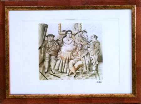 Fernando Botero "Un pocos artes" - Litografia su carta - es. 107/200 - cm...