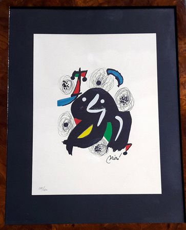 Joan Mirò "La melodie acide IV" - 1980 - Litografia a colori su carta - es....