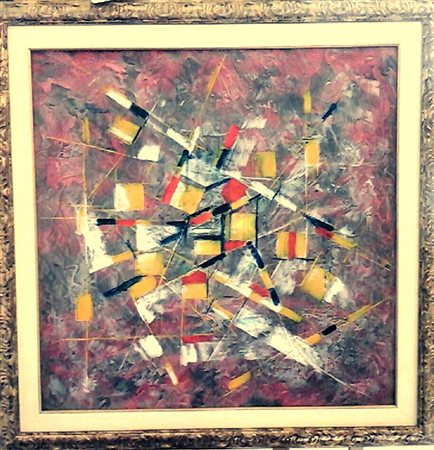 Vincent Poche "S.T." - Olio su tela - cm 70x70