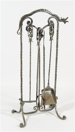 Lotto composto da accessori da camino.