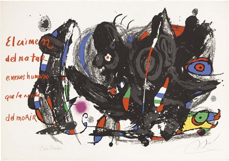 Joan Miró, Barcellona 1893 - Palma di Maiorca 1983, Poemas para mirar, 1976,...