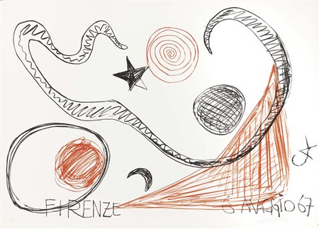 Alexander Calder, Philadelphia 1898 - New York 1976, Firenze - 1967, 1967,...