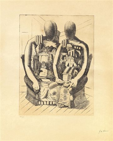 Giorgio de Chirico, Volos 1888 - Roma 1978, Gli Archeologi II, 1927,...