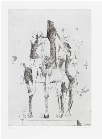 Marino Marini, Pistoia 1901 - Viareggio (Lu) 1980, Gioco di teatro, 1970,...