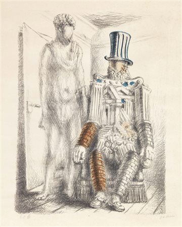 Giorgio de Chirico, Volos 1888 - Roma 1978, Il ritorno del figliuol prodigo...