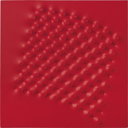 Giuseppe Amadio, Todi (Pg) 1944, Bnizu, Acrilico su tela estroflessa, cm....