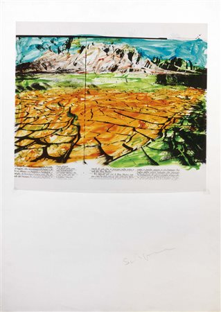 Mario Schifano, Homs 1934 - Roma 1998, Senza titolo, 1980-81, Smalto e...