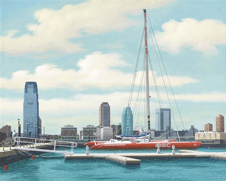 Aldo Damioli, Milano 1952, Venezia New York, 2007, Olio su tela, cm....