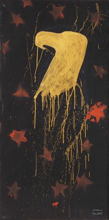 Franco Angeli, Roma 1935 - 1988, Aquila, seconda metà anni Settanta, Smalto...