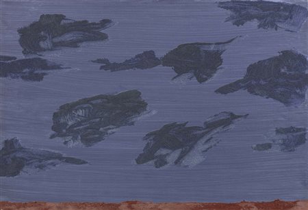 Giulio Turcato, Mantova 1912 - Roma 1995, Composizione, 1980, Olio e tecnica...