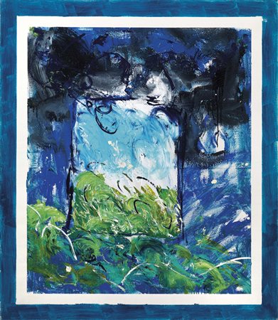 Mario Schifano, Homs 1934 - Roma 1998, Malato, 1989, Smalto e acrilico su...