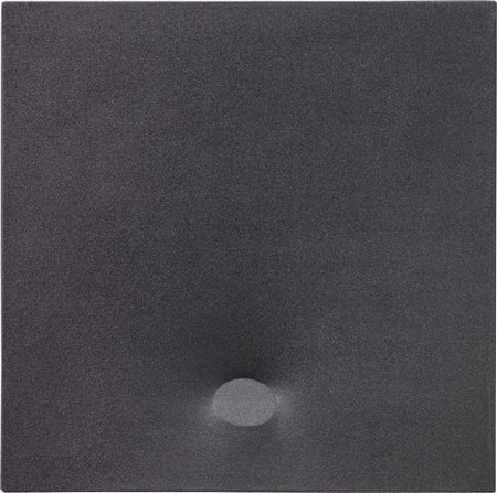 Turi Simeti, Alcamo (Tp) 1929, Un ovale nero, 1984, Acrilico su tela...