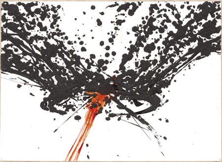 Gilberto Zorio, Andorno Micca (Bi) 1944, Stromboli, 1986, Sabbia e inchiostro...