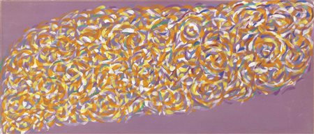 Piero Dorazio, Roma 1927 - Todi (Pg) 2005, Rondò II, 1973, Olio su tela, cm....