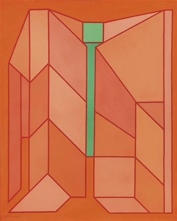 Achille Perilli, Roma 1927, Il congiuntivo triste, 2008, Tecnica mista su...