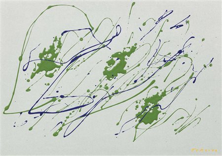 Giulio Turcato, Mantova 1912 - Roma 1995, Arcipelago verde, metà anni...