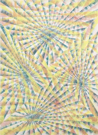 Mario Nigro, Pistoia 1917 - Milano 1992, Vibrazioni simultanee, 1961, Tempera...