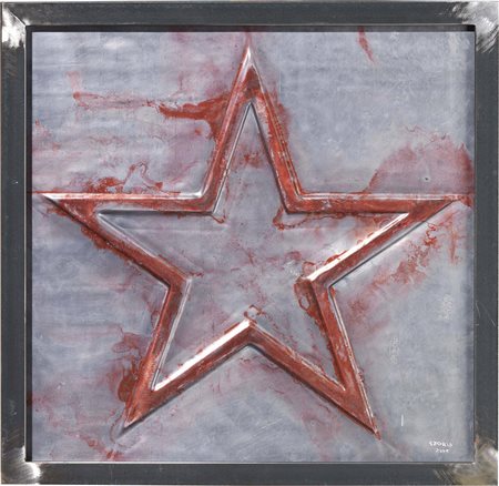 Gilberto Zorio, Andorno Micca (Bi) 1944, Stella rossa, 2008, Piombo,...