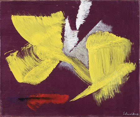 Gérard Schneider, Saint-Croix 1896 - 1986, 100 i, 1969, Olio su tela, cm....