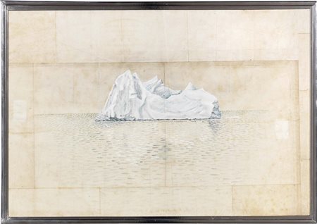 Tim Hawkinson, San Francisco 1960, Untitled (Iceberg), 1988, Gouache su carta...