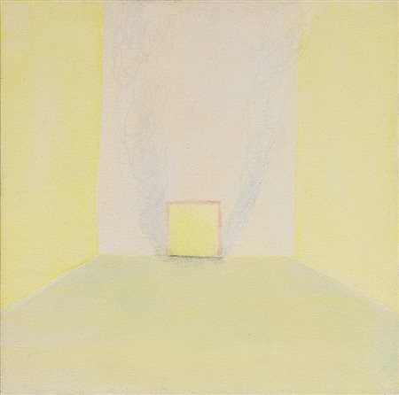 Hiroshi Sugito, Nagoya 1970, Smoke, 1997, Acrilico su tela, cm. 33x33,...