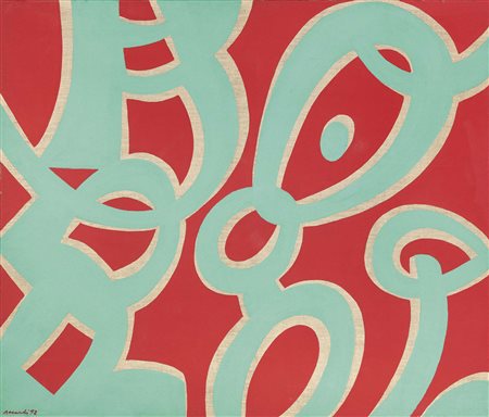 Carla Accardi, Trapani 1924 - Roma 2014, Verderossorubino, 1992, Vinilico su...