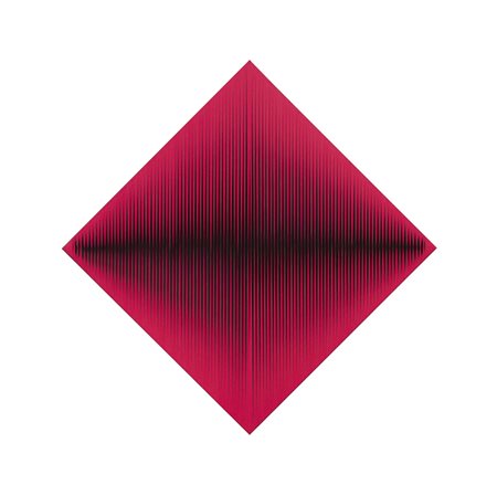 Toni Costa, Padova 1935, Alternazione visuale, 1969, PVC rosso su tavola, cm....