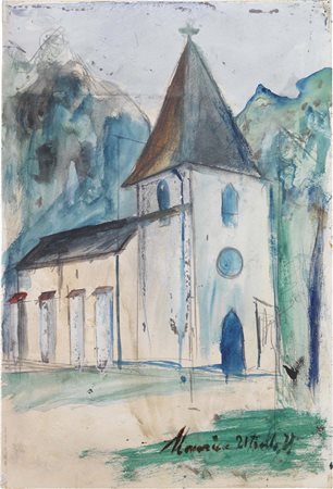 Maurice Utrillo, Parigi 1883 - Dax 1955, La Chapelle Fraisnée près de...